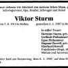 Sturm Viktor 1913-1987 Todesanzeige